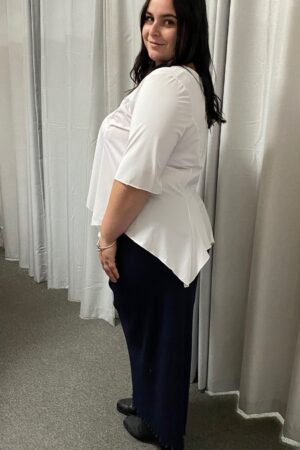 Lisa's Lacies Navy Ribbed Long Skirt