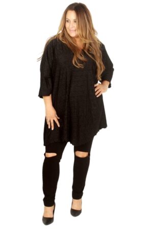 Lisa's Lacies Black Velvet Rose Top