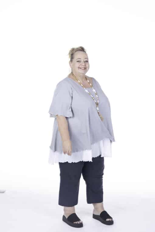 Lisa's Lacies Silver Lights Double Layer Tunic Top - Image 3