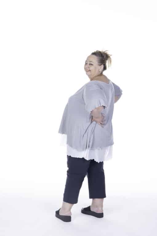 Lisa's Lacies Silver Lights Double Layer Tunic Top - Image 2