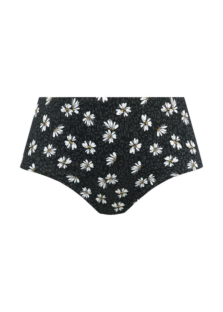 Elomi Plain Sailing Bikini Brief Swim Bottom in Black Daisy (BDY