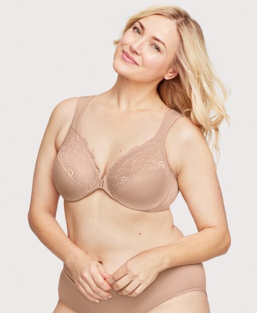 Glamorise Front Closure WonderWire UW Bra - 7 Colours - Image 4