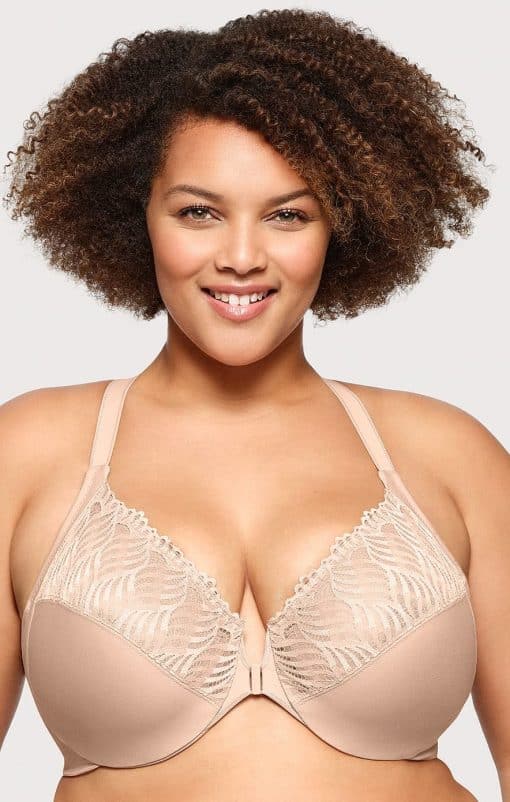 Glamorise Front Closure T-Back WonderWire Bra - 3 Colours - Image 3