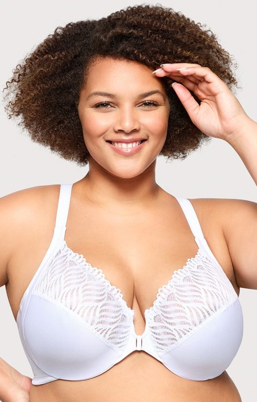Glamorise Front Closure T-Back WonderWire Bra - 3 Colours