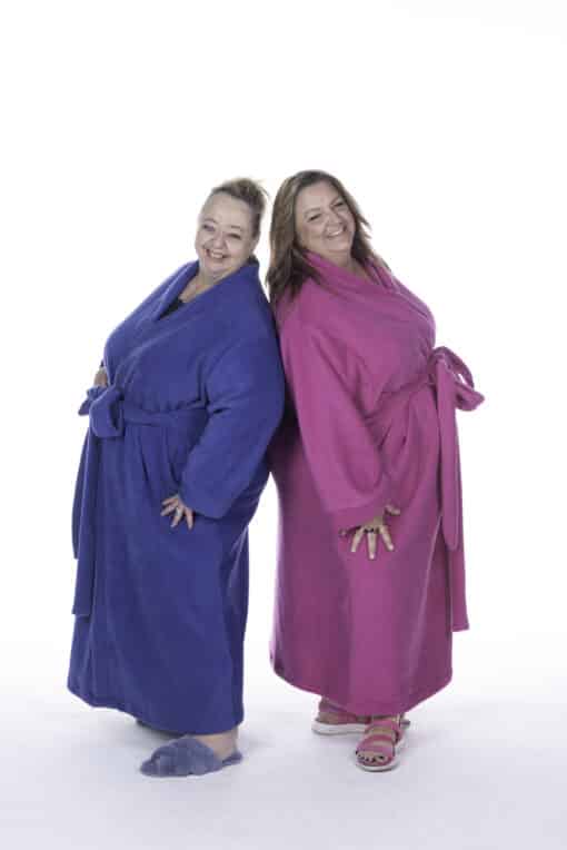 Lisa's Lacies Polar Fleece Dressing Gown - 2 Colours