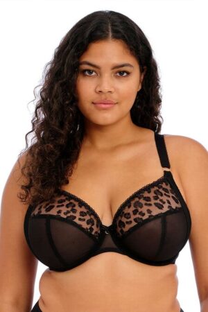 Elomi Namrah Bandless Underwire Plunge Bra - Black