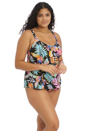 Elomi Non Wired Moulded Tankini Top - Tropical Falls