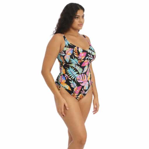 Elomi Non Wired Plunge Swimsuit - Tropical falls