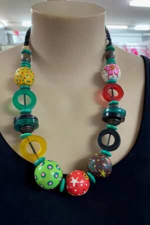 Handpainted Bead Necklace