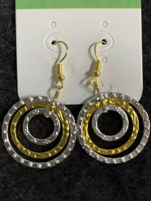 Circles Earrings - Gold & Silver