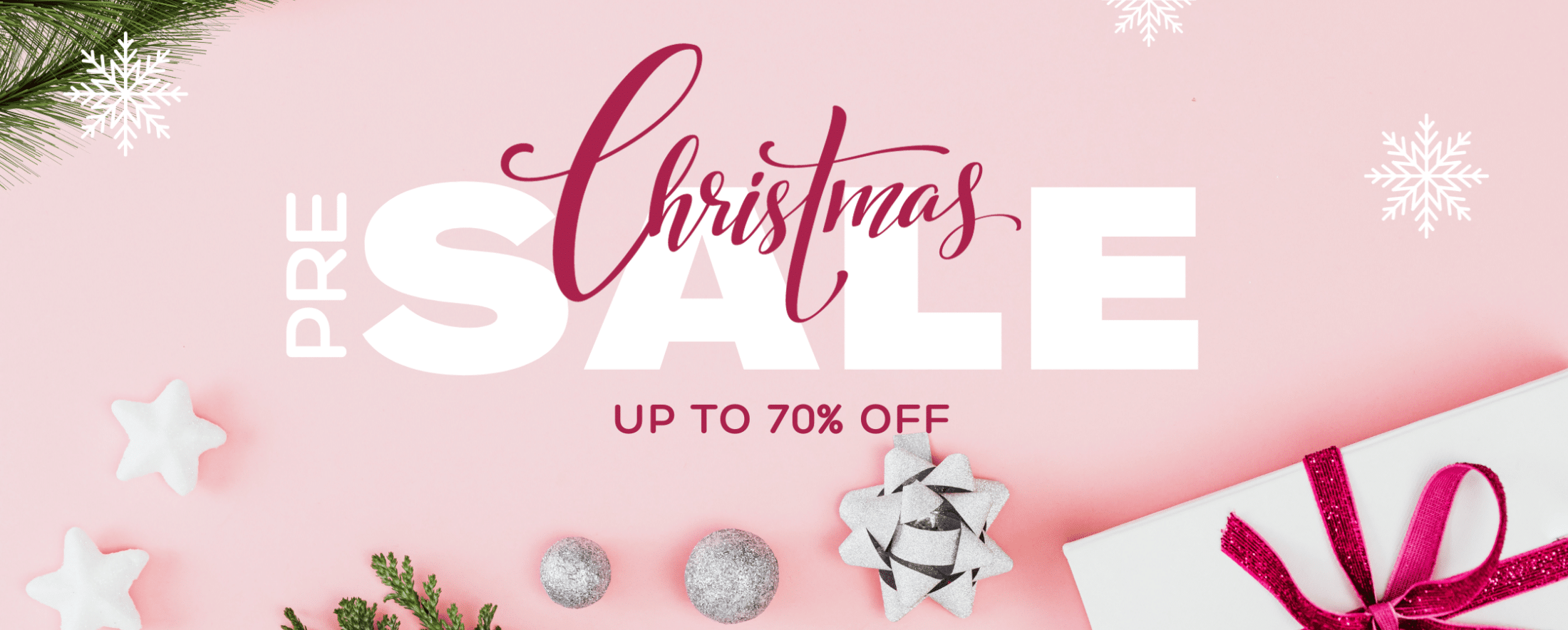 pre xmas sale banner