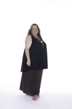 Lisa's Lacies Long Slinky Skirt - Chocolate