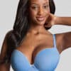 Panache Faith Moulded Plunge Bra - Bluebell - Image 2