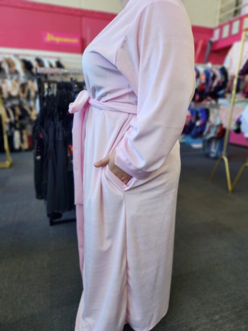Valentina Velour Pink Dressing Gown - Image 2