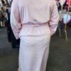 Valentina Velour Pink Dressing Gown - Image 3