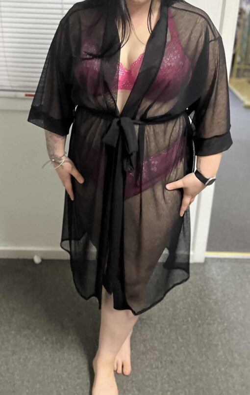 Lisa's Lacies Jayda Sheer Robe - Image 2