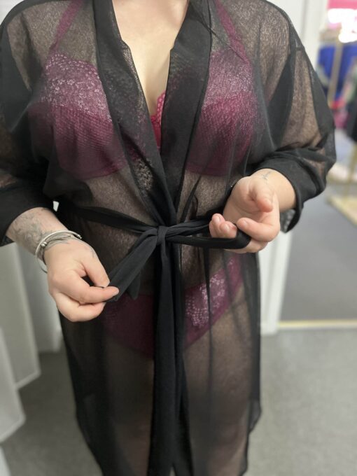 Lisa's Lacies Jayda Sheer Robe - Image 3
