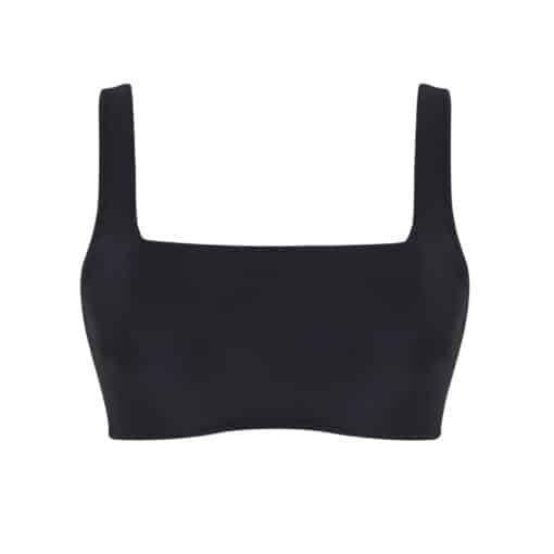 Panache Gina Square Neck Crop Top - Black - Image 3