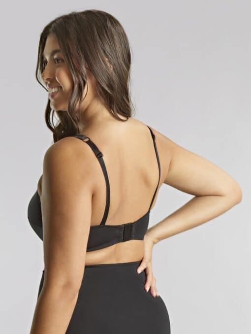 Panache Gina Square Neck Crop Top - Black - Image 2