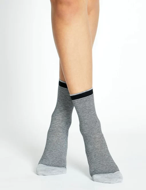 Levante Lina Stripe Crew Sock - 2 Colours - Image 4