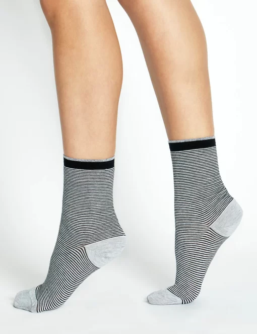 Levante Lina Stripe Crew Sock - 2 Colours - Image 5