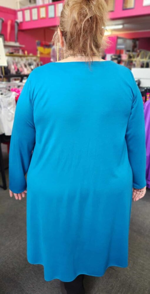 Lisa's Lacies Claudia Tunic Dress - Teal - Image 2
