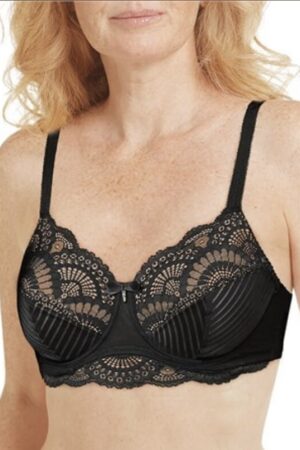 Amoena Karolina Underwire Bra - Black/Sand