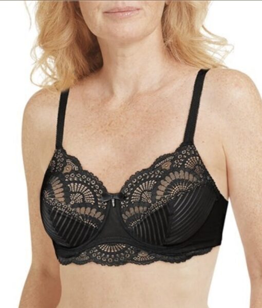 Amoena Karolina Underwire Bra - Black/Sand