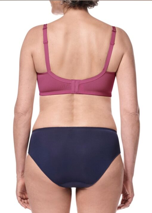 Amoena Mara Padded Non Wired Front Closure Bra - Magenta - Image 2