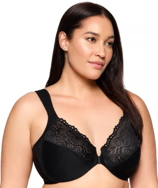 Glamorise Front Closure Posture Back WonderWire Lace UW Bra - Image 6