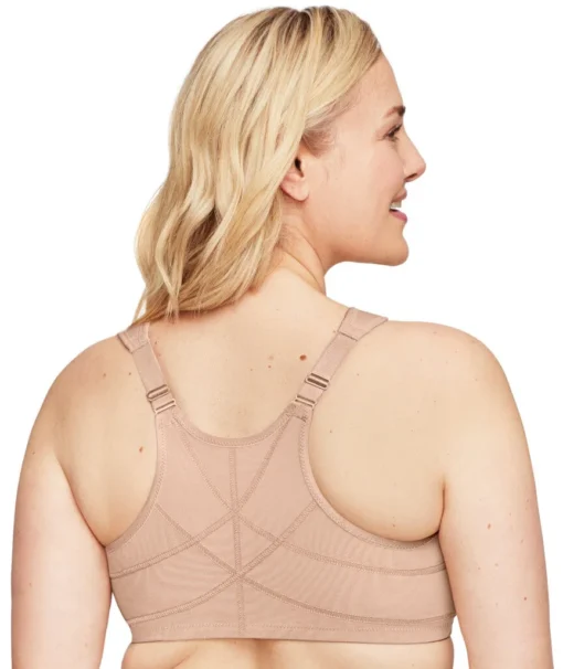 Glamorise Front Closure Posture Back WonderWire Lace UW Bra - Image 3