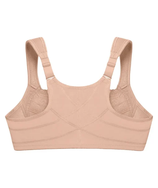 Glamorise Front Closure Posture Back WonderWire Lace UW Bra - Image 4